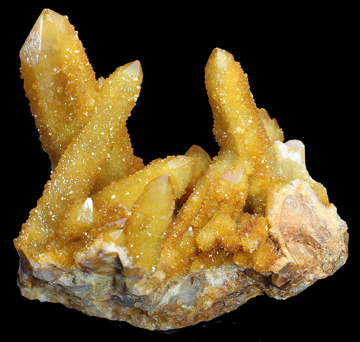 Fluorite - Golden-Yellow Crystals from the Okorusu Mine