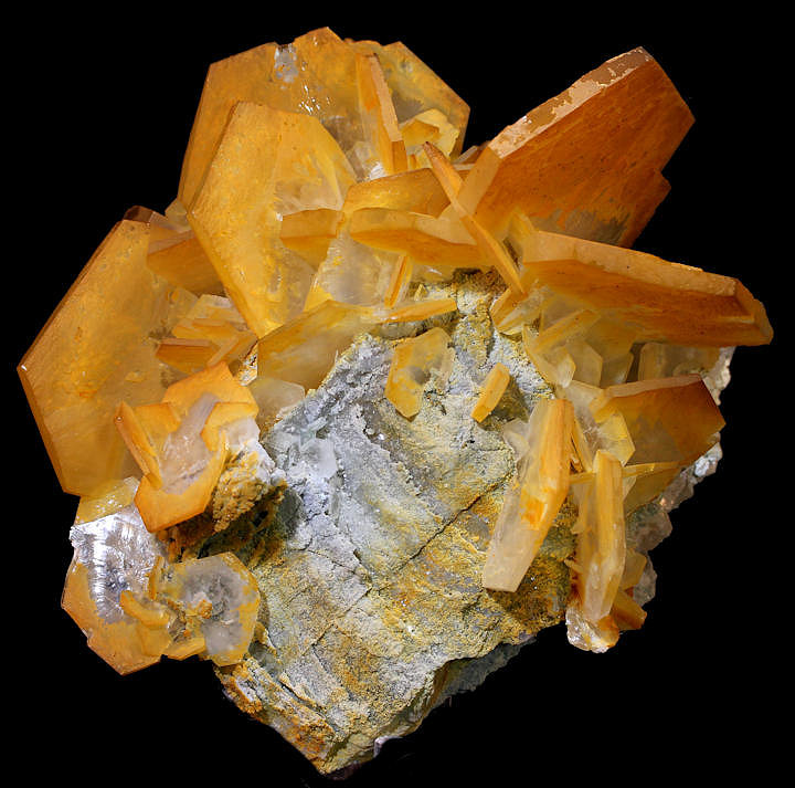 Fluorite - Golden-Yellow Crystals from the Okorusu Mine